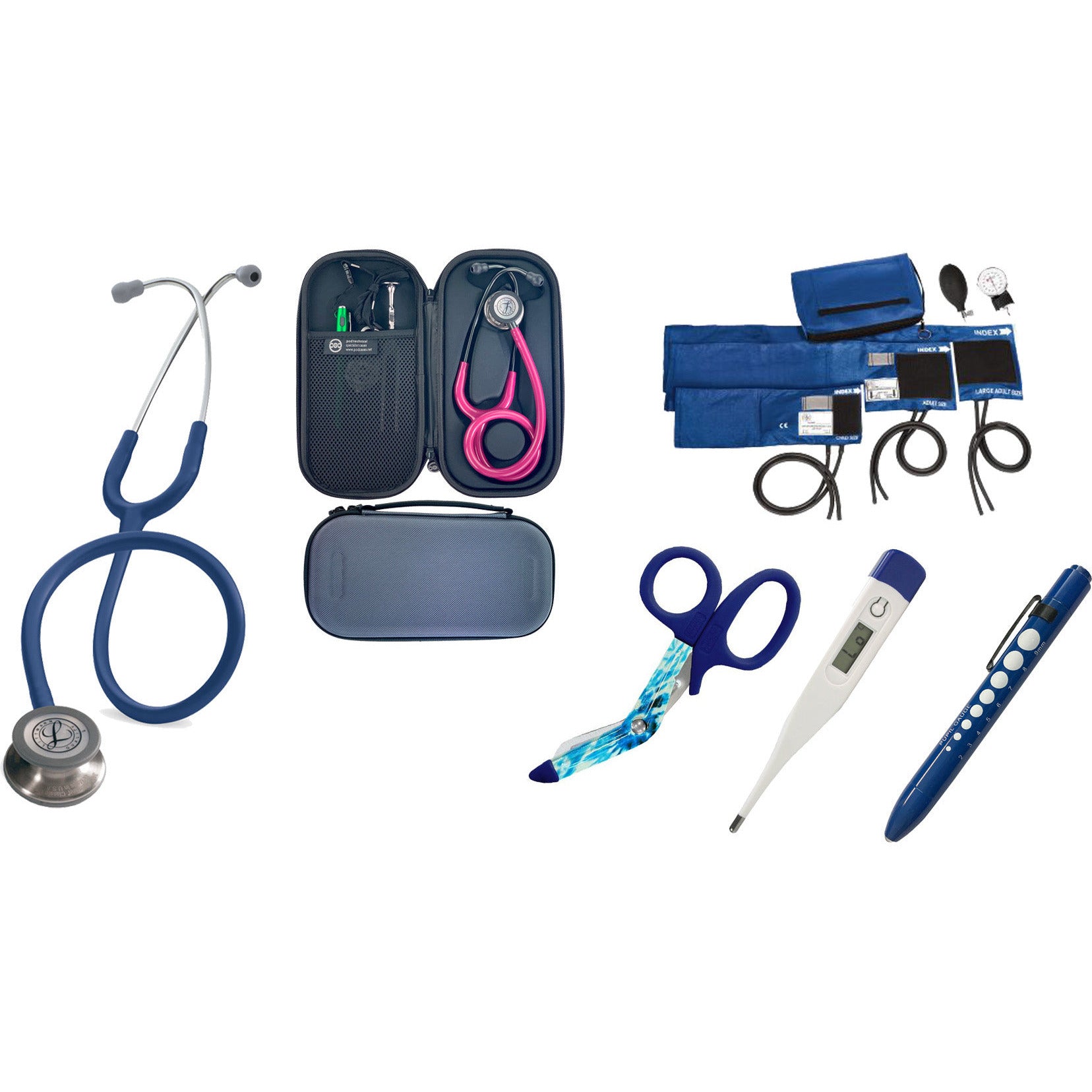 Advanced Nurses Kit Blue - Littmann Classic III Stethoscope Blue 5622