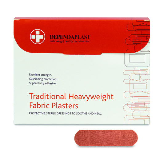 Dependaplast Fabric Heavyweight Plasters - 7cm x 2cm - Box of 100