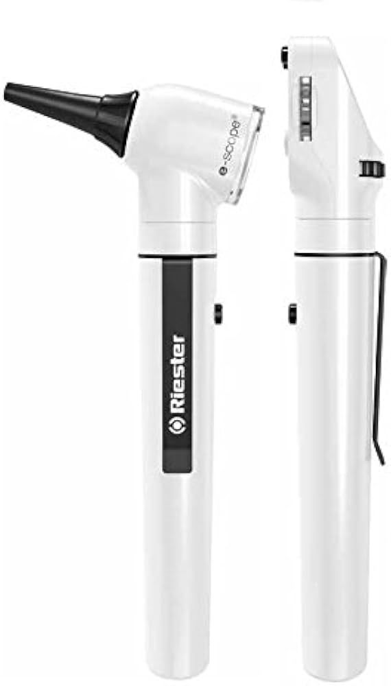 E-SCOPE Otoscope/Ophthalmoscope - Vacuum 2.7V - White In Case