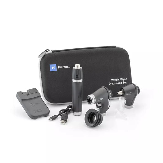 Portable Diagnostic Set Plus with PanOptic Plus LED Ophthalmoscope, MacroView Plus LED Otoscope