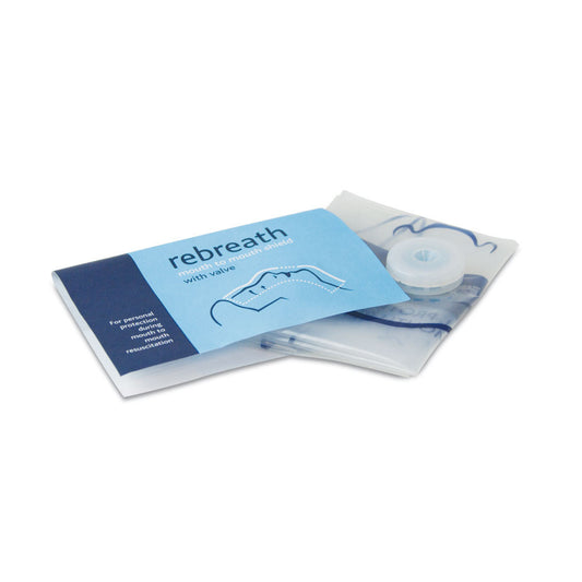 Rebreath Mouth to Mouth Resuscitation Device with Valve - Boxed