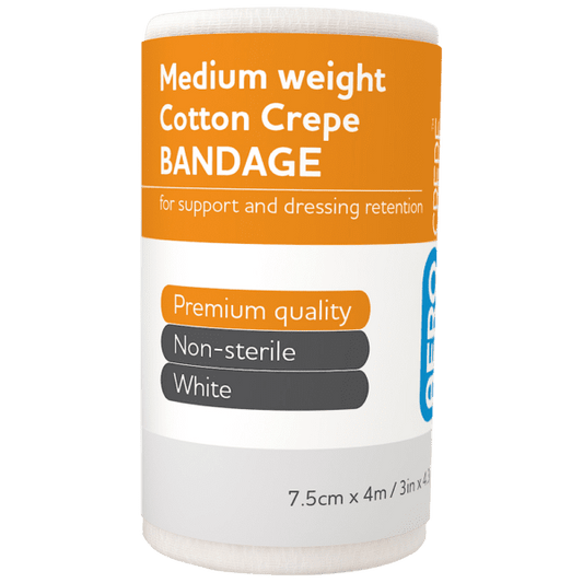 AEROCREPE Medium Cotton Crepe Bandage - 7.5cm x 4M