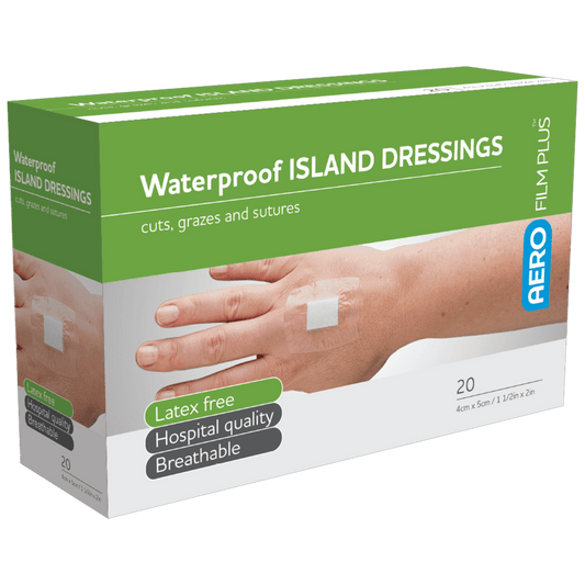 AEROFILM PLUS Waterproof Island Dressing - 4 x 5cm - Box of 20