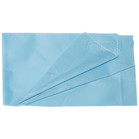 Disposable Blue Spunbond Pillow Case - 53 x 45cm