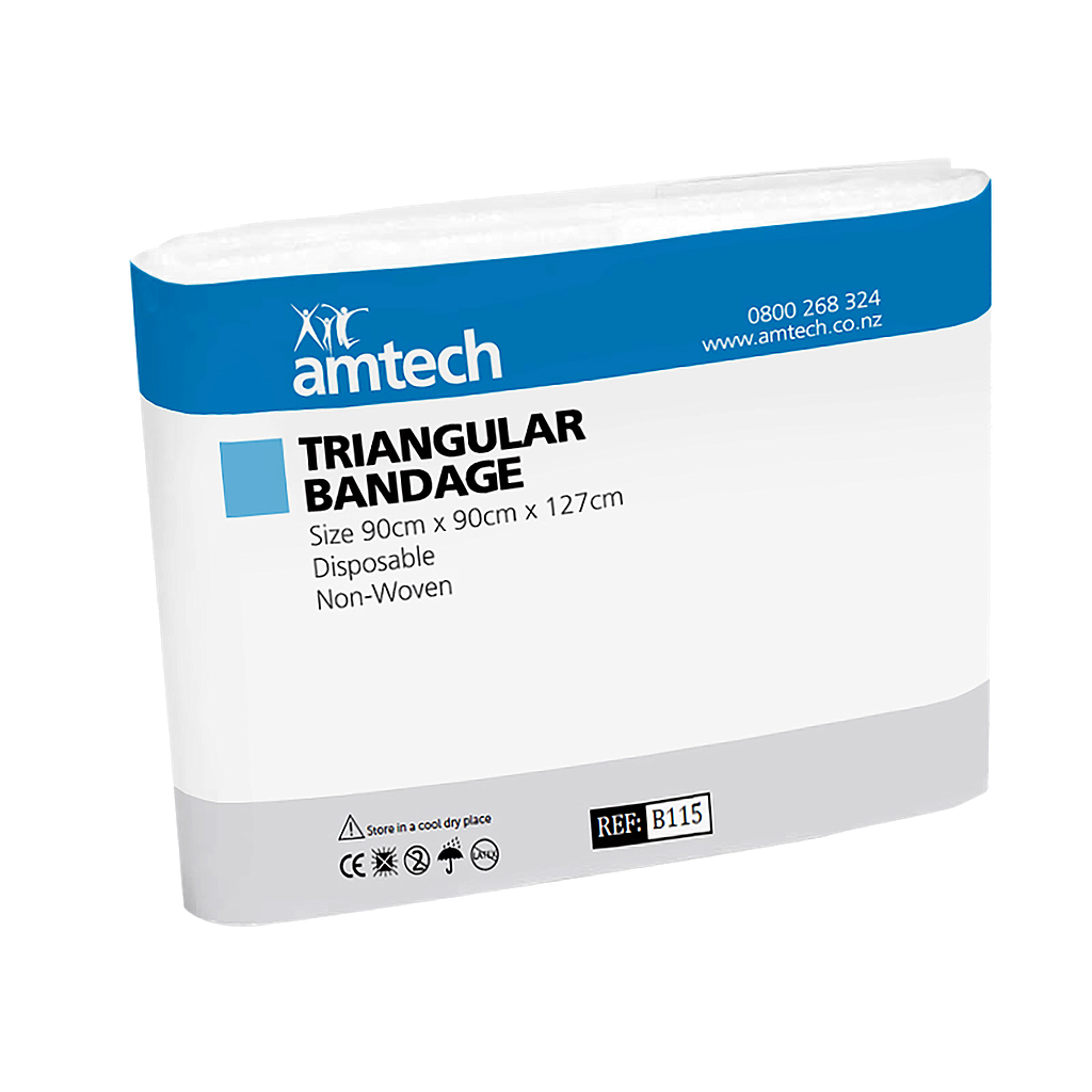 Amtech Triangular Bandage Disposable 90 x 90 x 127cm