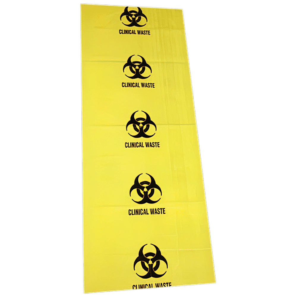 AEROHAZARD Biohazard Clinical Waste Bag 120L – 55um - 490 x 1200mm