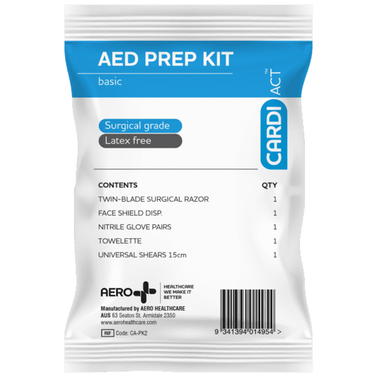 Cardiact AED Basic Prep Kit 12.5 x 20.5cm