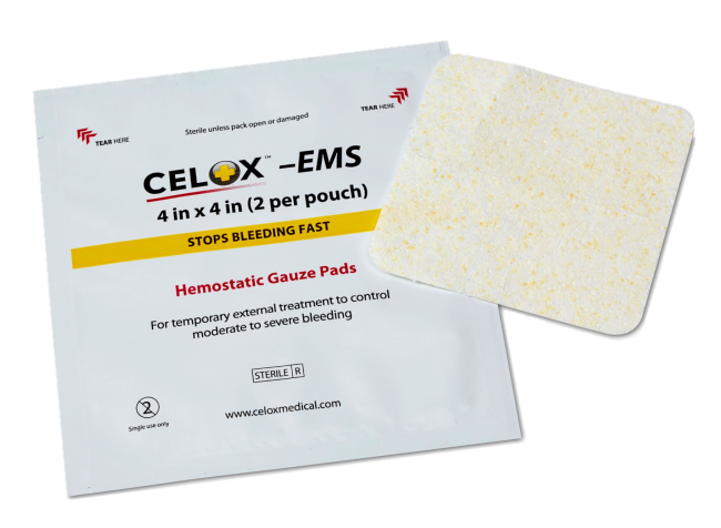 Celox EMS 8" x 8" Gauze Pad