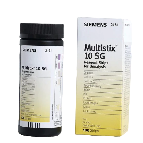 Siemens Multistix 10 Urinalysis Test Strips - Pack of 100