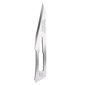 Swann Morton Scalpel Blades Carbon Steel Sterile Size 11 - Box of 100