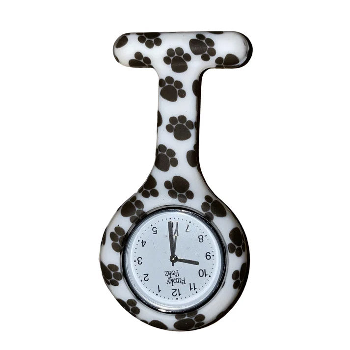 Nurses Silicone Fob Watch - Paw Print