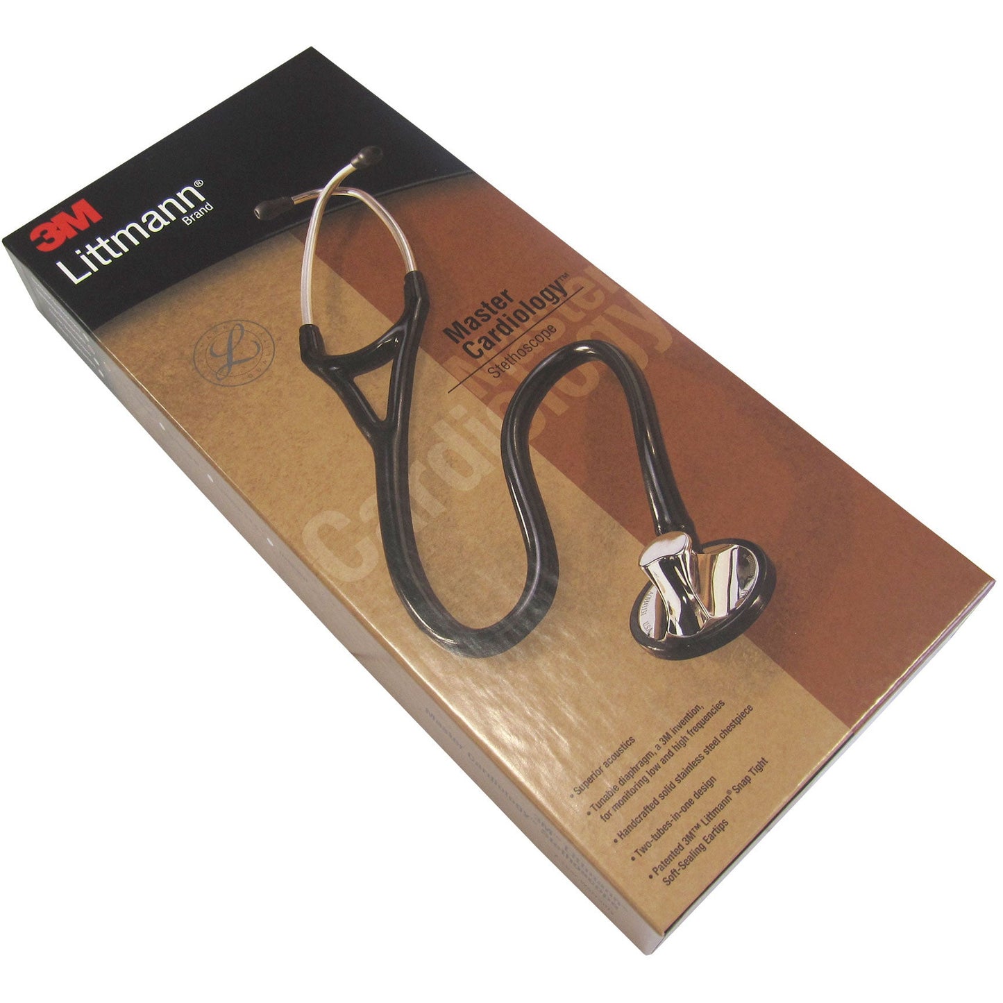 Littmann Master Cardiology Stethoscope: Black 2160